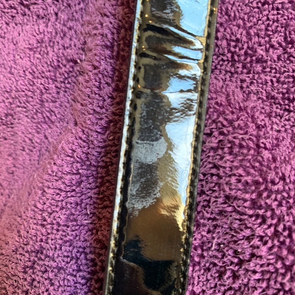 Tory Burch Black Patent Leather Belt sz S main image 2